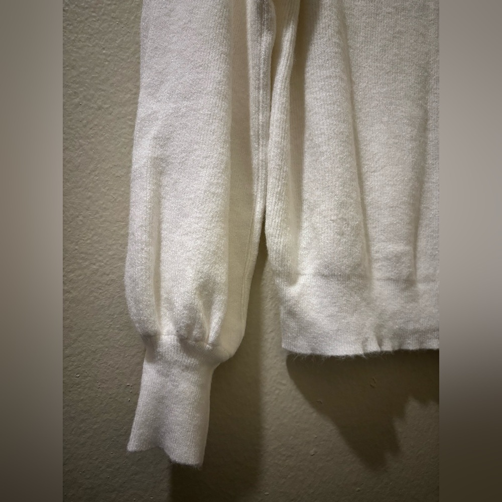 SHEIN Off-Shoulder Cream Sweater - Picture 2 of 4